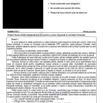 Simulare Evaluarea Nationala 2024, subiecte la limba romana 1