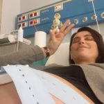 Catrinel Menghia s-a filmat pe patul de spital