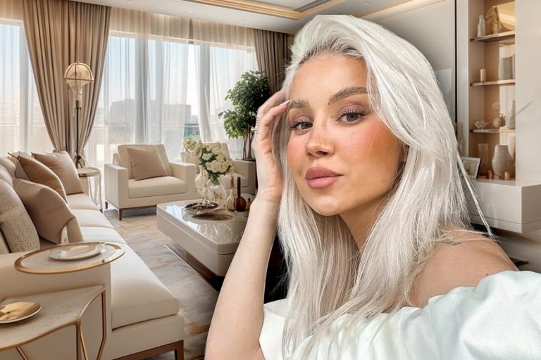 Imagini impresionante din apartamentul de lux în care locuiește Alina Ceușan cu familia ei. Se întinde pe un întreg etaj: “Livingul este spațios, aici este leagănul”