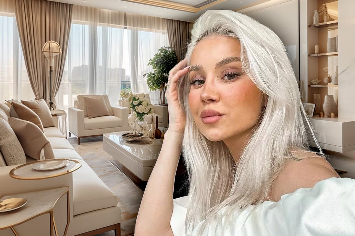 Imagini impresionante din apartamentul de lux in care locuieste Alina Ceusan cu familia ei