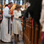 March 28, 2024, Worcester, United Kingdom: Queen Camilla hands out the maundy money at the  Royal Maundy Service at Worcester Cathedral, United Kingdom.,Image: 860535510, License: Rights-managed, Restrictions: * China, France, Italy, Spain, Taiwan and UK Rights OUT *, Model Release: no, Credit line: I-Images / Zuma Press / Profimedia