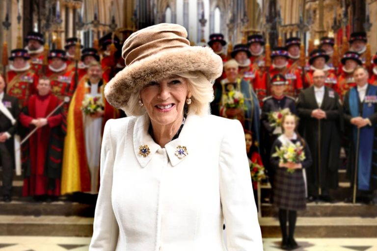 Regina Camilla, o nouă apariție spectaculoasă la slujba din Joia Mare. Soția Regelui Charles scrie istorie