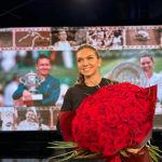Simona Halep radiază de fericire după victoria de la TAS