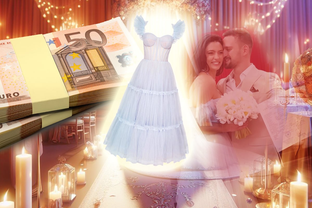 Cât costă rochia purtată de Oana Moșneagu la cununia cu Vlad Gherman. A arătat ca o prințesă FOTO