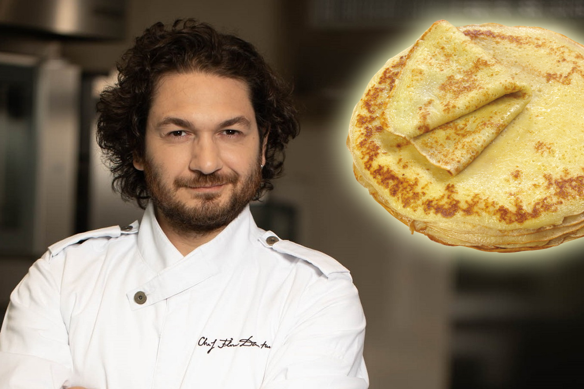 Ce să adaugi la final în aluatul de clătite. Secretul lui chef Florin Dumitrescu ca să iasă super pufoase și gustoase