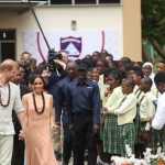 ABUJA, NIGERIA - MAY 10: Duke of Sussex Prince Harry (L) his wife Meghan Markle (R), Duchess of Sussex, visit the Lightway Academy in Abuja, Nigeria as part of celebrations of Invictus Games anniversary on May 10, 2024. Emmanuel Osodi / Anadolu/ABACAPRESS.COM,Image: 871740780, License: Rights-managed, Restrictions: , Model Release: no, Credit line: AA/ABACA / Abaca Press / Profimedia
