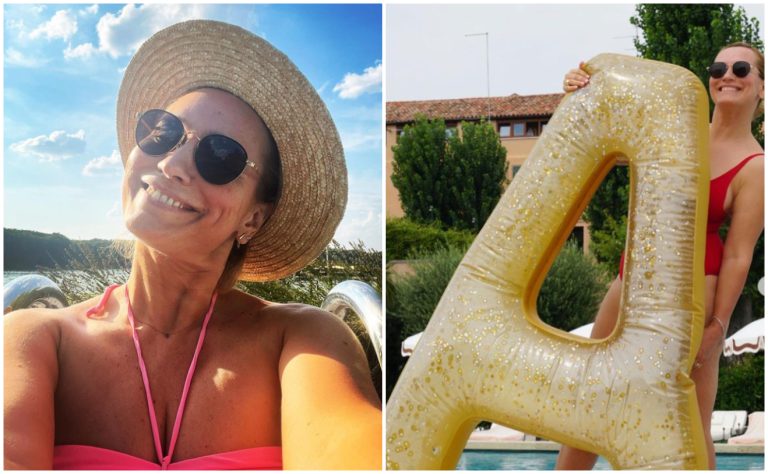 Imagini rare cu Andreea Esca în costum de baie. Cum arată vedeta Pro TV, la 51 de ani, la plajă FOTO