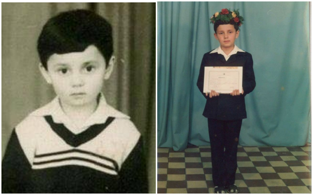 Îl recunoști Băiețelul din fotografie e acum unul dintre cei mai de succes prezentatori TV. E căsătorit cu o artistă celebră