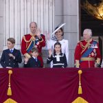 15/06/2024. London, United Kingdom. King Charles III and Queen Camilla with Prince William, Kate Middleton, Prince George, Princess Charlotte and Prince Louis along with  other members of the UK Royal Family  at Trooping the Colour in London.  Picture by i-Images,Image: 882069764, License: Rights-managed, Restrictions: FRANCE, UK RIGHTS OUT.  End users shall not licence, sell, transmit, or otherwise distribute any photographs represented by eyevine, to any third party. Contact eyevine for more information: Tel: +44 (0) 20 8709 8709 Email: info@eyevine.com, Model Release: no, Credit line: i-Images / Eyevine / Profimedia