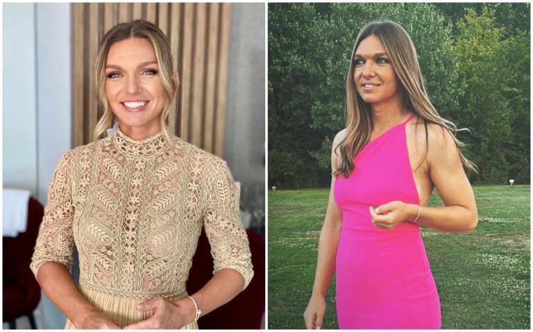 Simona Halep, în cea mai decoltată rochie purtată vreodată. Cum s-a afișat sportiva la Cluj, toată lumea a întors capul după ea