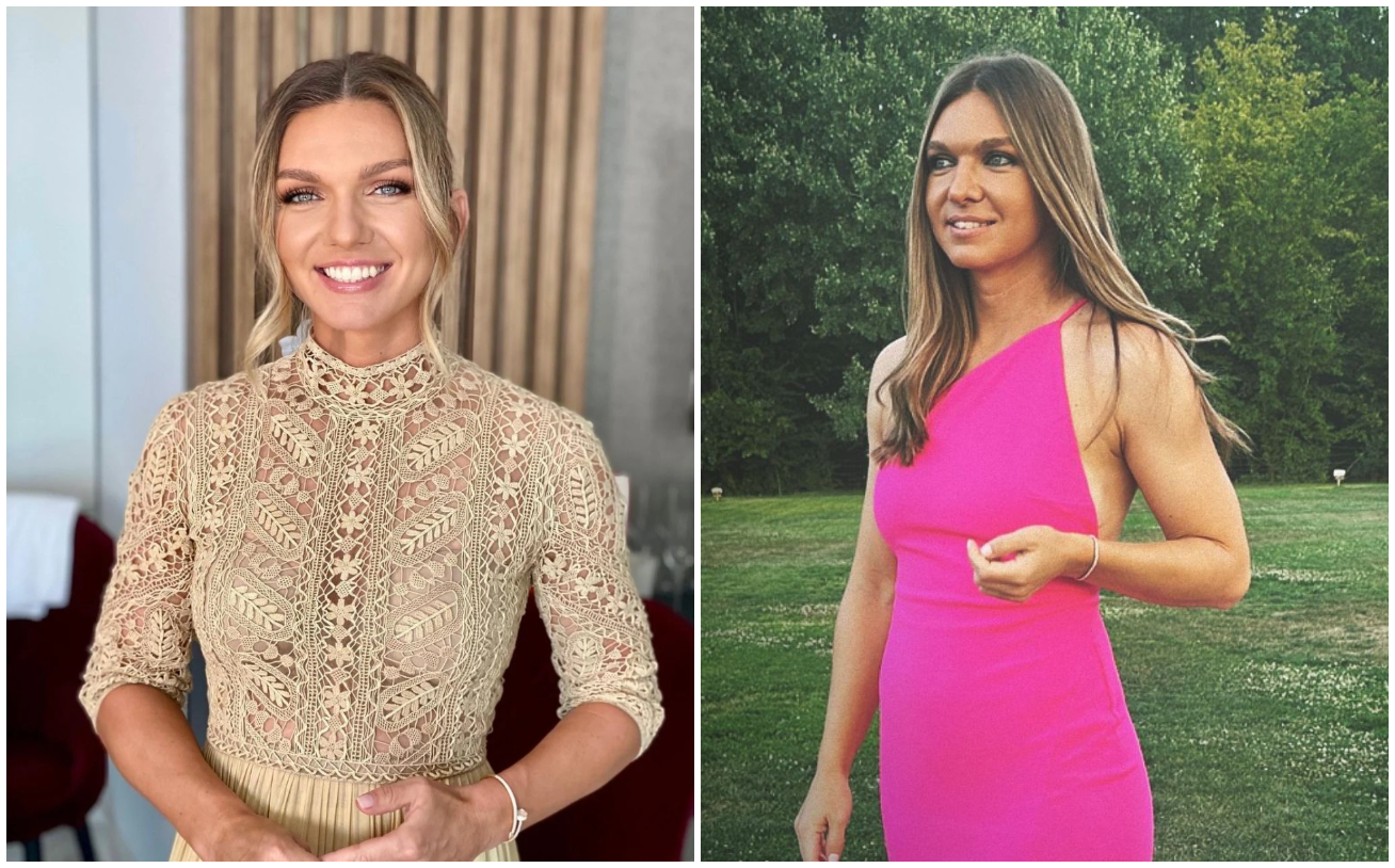 Simona Halep, în cea mai decoltată rochie purtată vreodată. Cum s-a afișat sportiva la Cluj, toată lumea a întors capul după ea