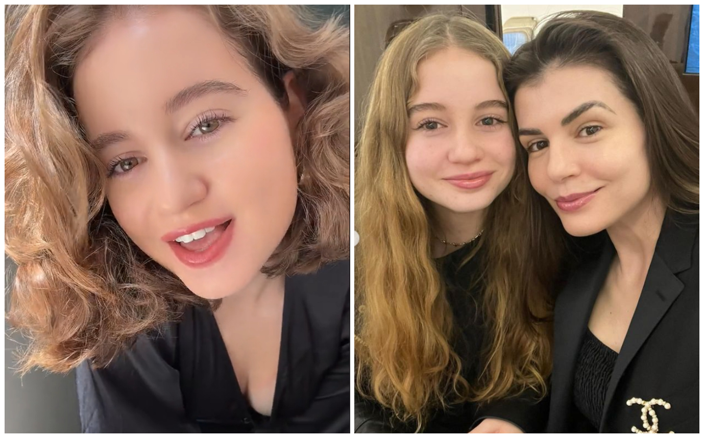 Irina Columbeanu, copia fidelă a mamei ei. Cum arată adolescenta machiată, în primul ei pictorial