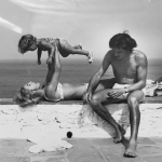 Nathalie Delon, fiul lor și actorul