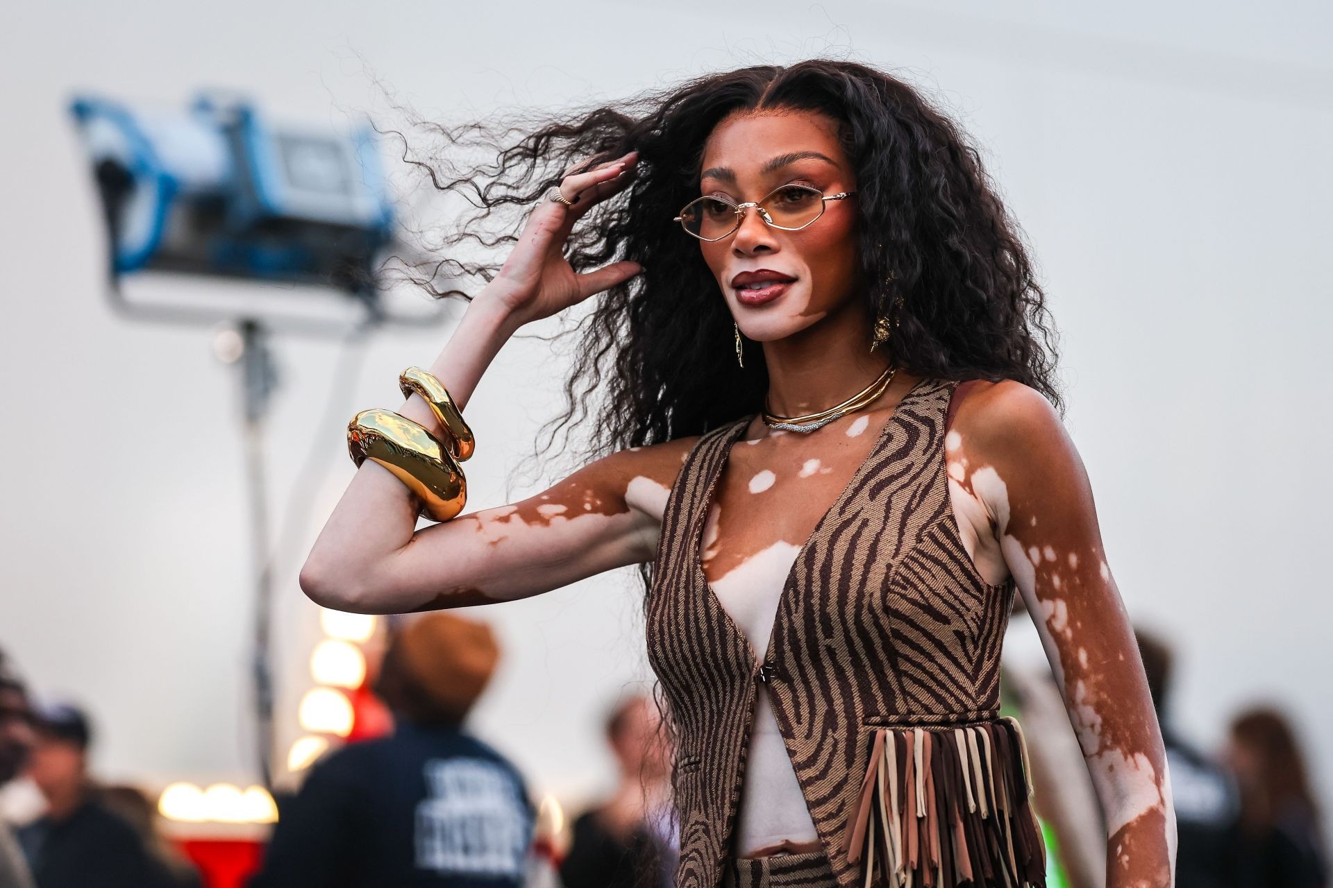 Winnie Harlow, strălucitoare pe străzile din Miami