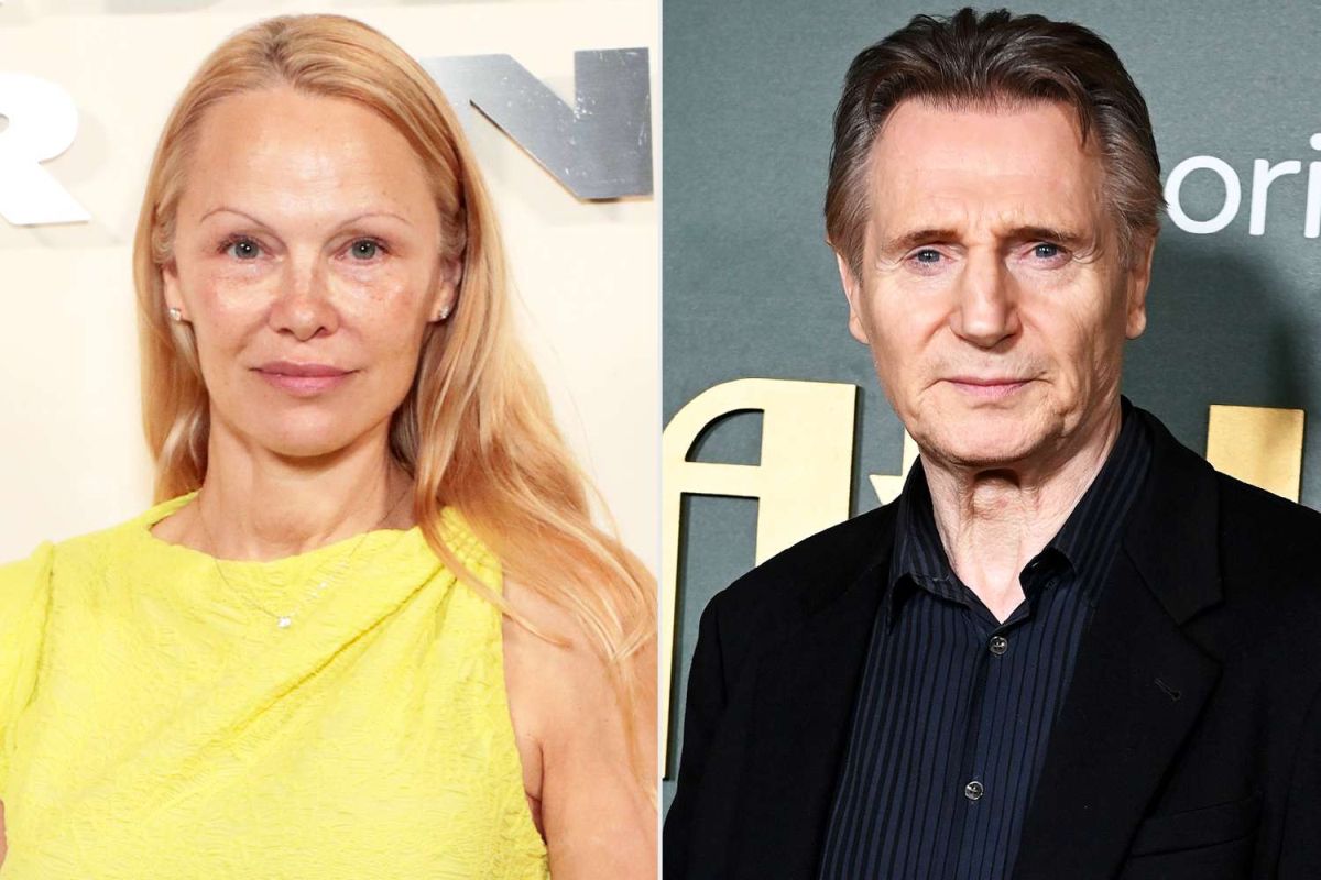 Pamela Anderson și Liam Neeson